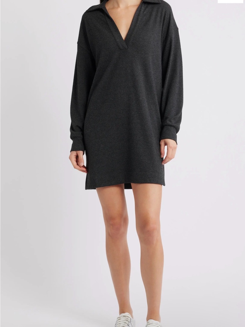 Faherty- Legend Hudson Long Sleeve Polo Sweater Dress Medium
